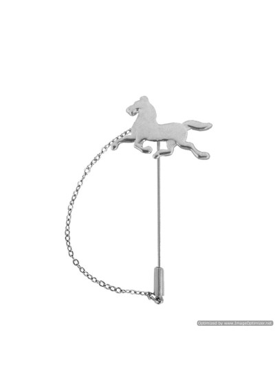 Silver Running Horse Lapel Stick/Lapel pin/Brooch/Coller Pin/Shirt Stud For Men 